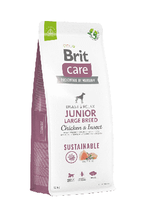 BRIT Care Hundefutter Sustainable Adult – Huhn & Insekten, 3 Kg