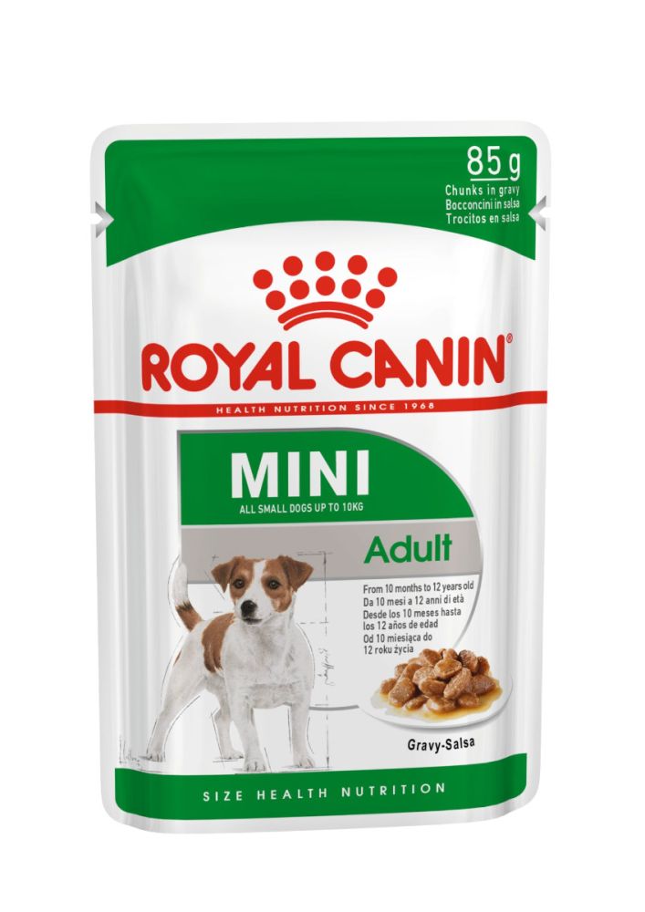 Royal Canin Mini Adult Dog Chunks in Gravy (12 x 85 g) - Buy at