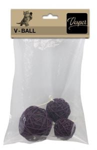 Catit Vesper Rattan Ball Set Brown