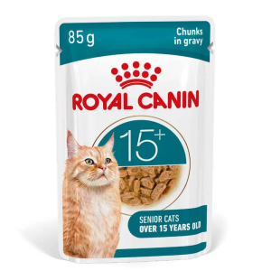 Royal Canin Ageing 15+ Cat Chunks in Gravy - Wet Food for Senior Cats
