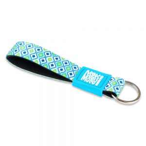 Max & Molly Retro Blue Keychain