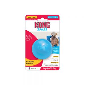 Kong Puppy Ball W/ Hole Small Azul