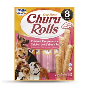 Churu Dog Rolls Chicken with Salmon (64 x 12 g)